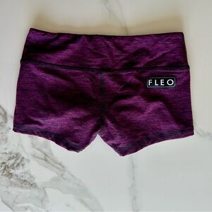 Fleo Women's Dark Purple Athletic Shorts